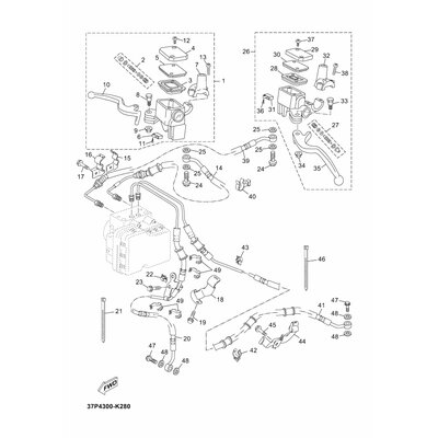 HALTER, BREMSSCHLAUCH 1