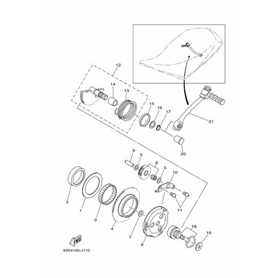 Yamaha Teil 43DE55970000