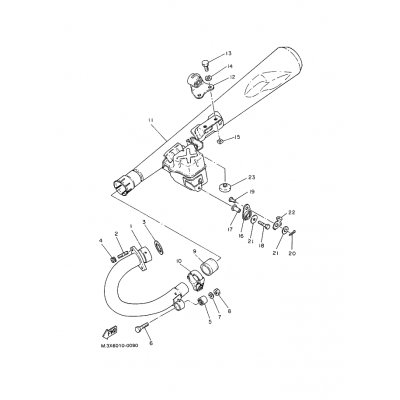 BOLT, STUD (583 EXHAUST PIP