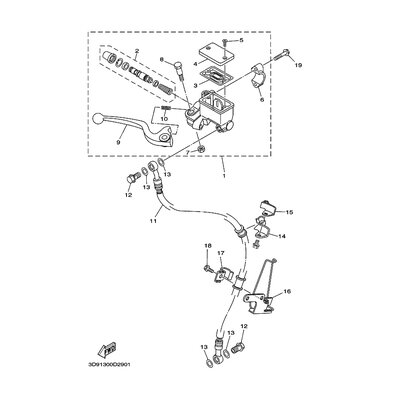 HALTER, BREMSSCHLAUCH 1