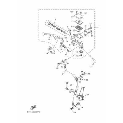 HALTER, BREMSSCHLAUCH 1