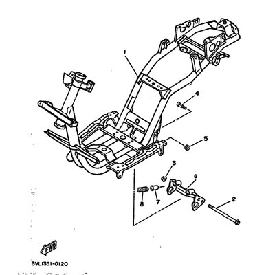 SCHRAUBE, MOTORAUFHANGUNG 1