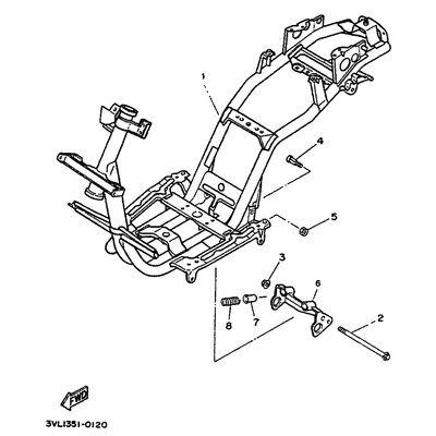 SCHRAUBE, MOTORAUFHANGUNG 1