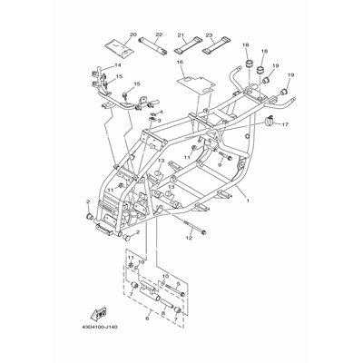 Yamaha Teil 43DF12890000