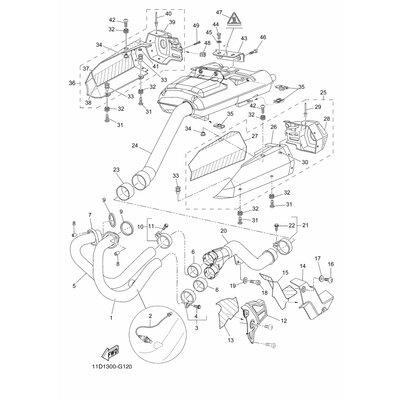 Yamaha Teil 5YKF117BA000