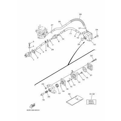 BOLT, WITH WASHER(61B)