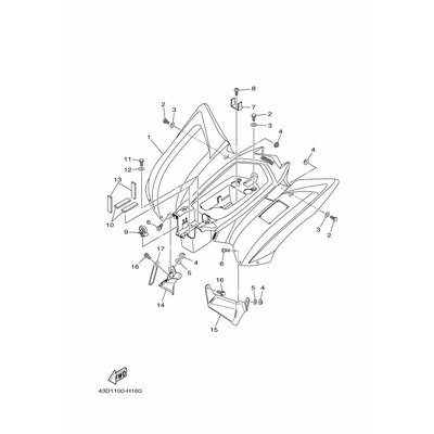 Yamaha Teil 43DE262K0000