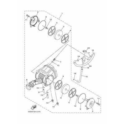 Yamaha Teil 43DE41A10000