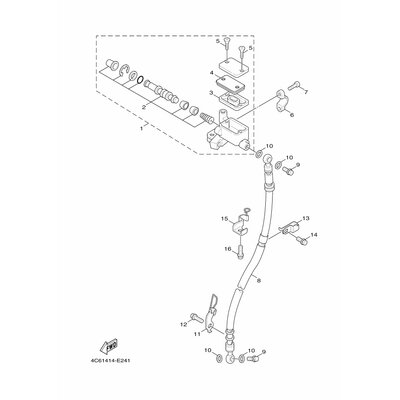 HALTER, BREMSSCHLAUCH 2