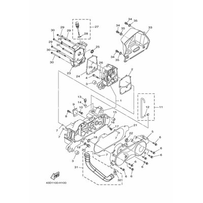 Yamaha Teil 43DE11040000