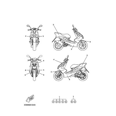 Yamaha Teil 3C6F17A11000