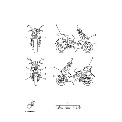 Yamaha Teil 3C6F841H0000