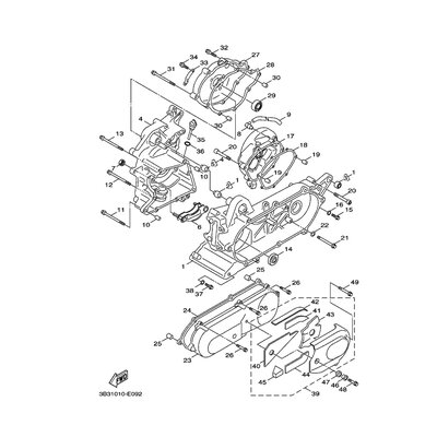 COVER, CRANKCASE 3