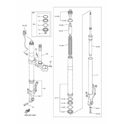 FORK SEALS KIT