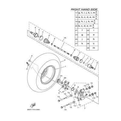 REAR KNUCKLE ASSY