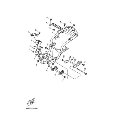 MOTORHALTER KOMPL. 2