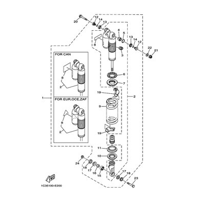 SHOCK ABSORBER ASSY, REAR