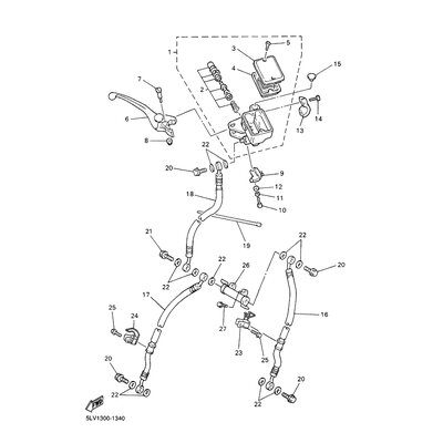 HALTER, BREMSSCHLAUCH 1