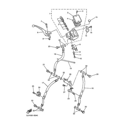 HALTER, BREMSSCHLAUCH 1