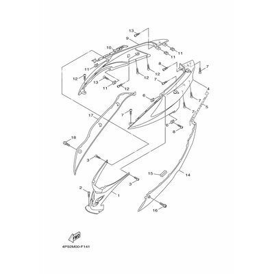 Yamaha Teil 4P9F173B1000