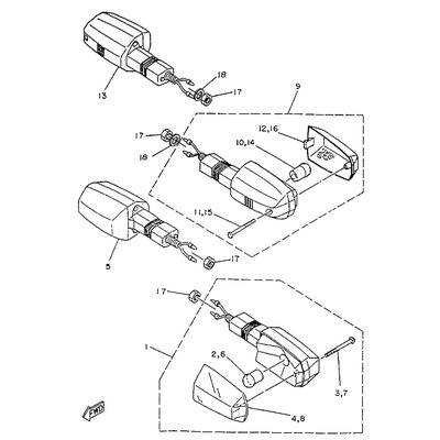 VORDERER BLINKER KOMPL. 1