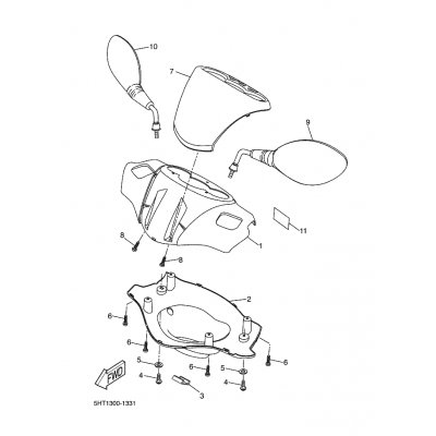 RUCKBLICKSPIEGEL KOMPL (L)