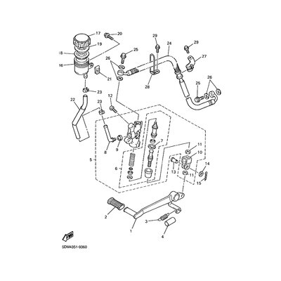 HALTER, BREMSSCHLAUCH