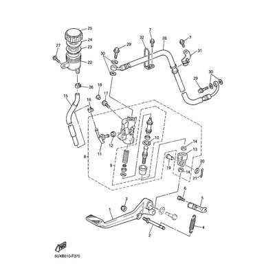 HALTER, BREMSSCHLAUCH