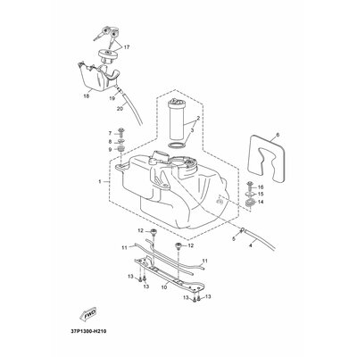 ISOLATOR, KRAFTSTOFFTANK 2