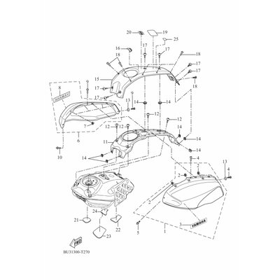 TANK SIDE COVER ASSY 1