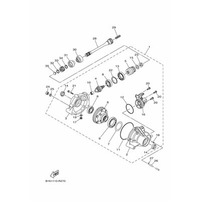 FRONT AXLE GEAR CA