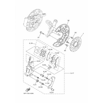 BREMSSATTEL KOMPL.(R)