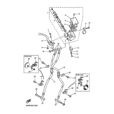 HALTER, BREMSSCHLAUCH 2