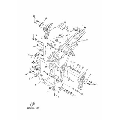 Yamaha Teil 22BF14200000