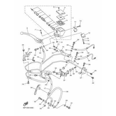 HALTER, BREMSSCHLAUCH 1