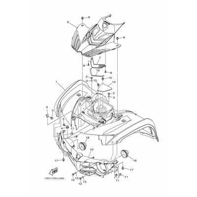 Yamaha Teil 1SCF11C70000