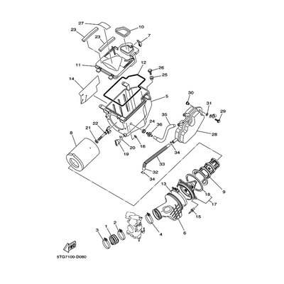 Yamaha Teil 5TG153700000