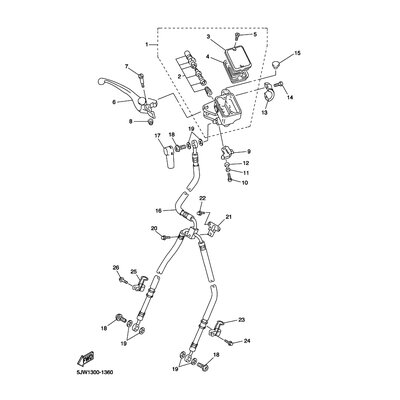 HALTER, BREMSSCHLAUCH