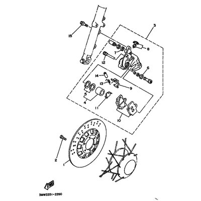 BREMSSATTEL KOMPL.(R)