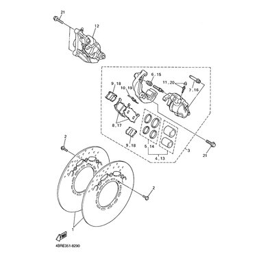 BREMSSATTEL KOMPL.(R)