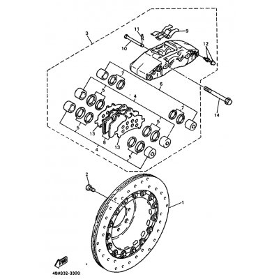 BREMSSATTEL KOMPL.(L)