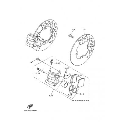 BREMSSATTEL KOMPL.(L)