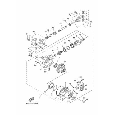 FRONT AXLE GEAR CA