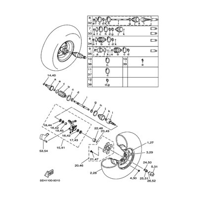 STEERING, KNUCKLE ASSY (LEF