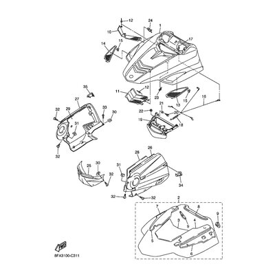 Yamaha Teil 8FA772710100