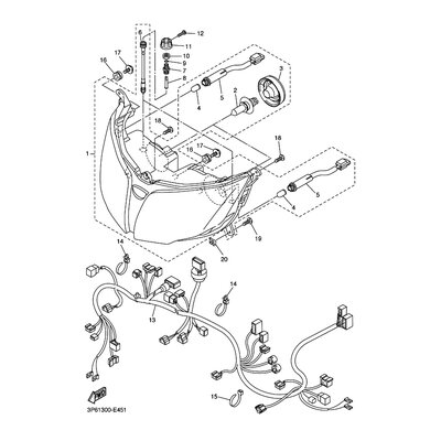 Yamaha Teil 3P68430N0000