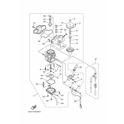 Yamaha Teil 5WBE434A0000