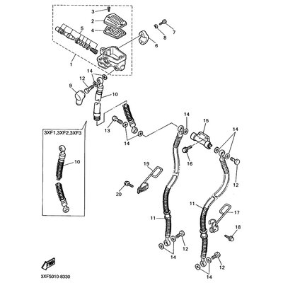 HALTER, BREMSSCHLAUCH 2