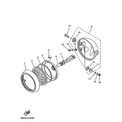 RING, SCHEINWERFER