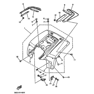 REAR FENDER ASSY